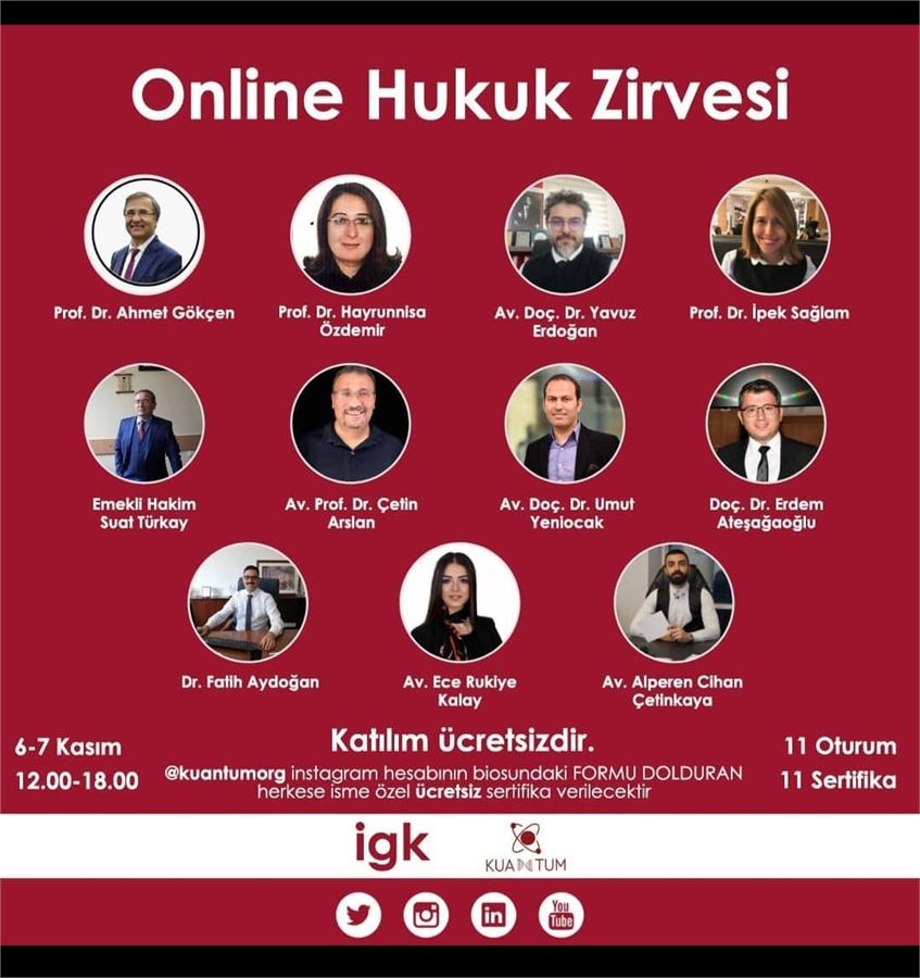 Online hukuk zirvesi 2 afişi