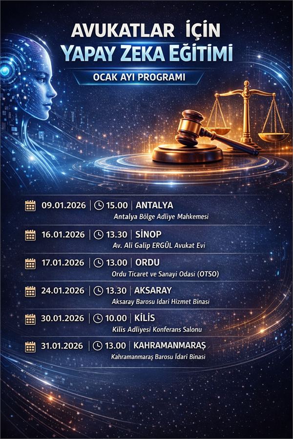 Avukatlık Mesleğinde Yapay Zeka afişi