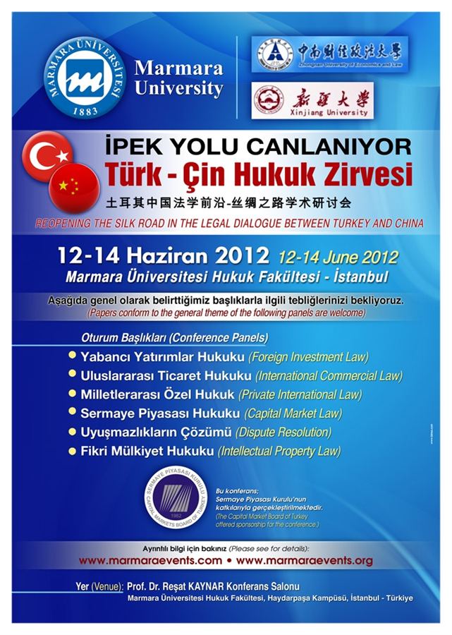 Türk Çin Hukuk Zirvesi afişi