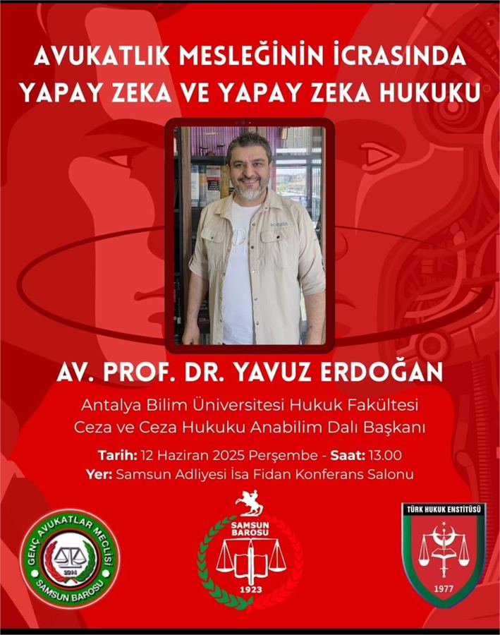 Samsun Barosu yapay zeka afişi