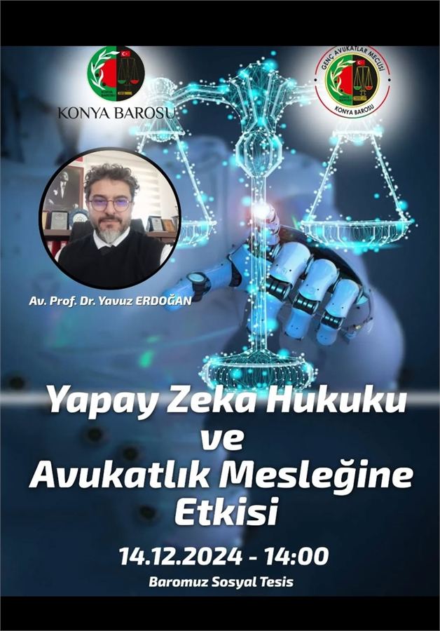 Yapay zeka hukuku ve avukatlık mesleğine etkisi afişi
