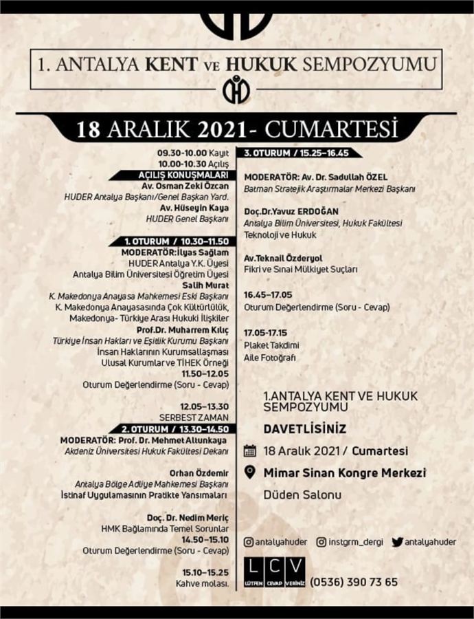 Kent ve Hukuk Teknoloji ve Hukuk afişi