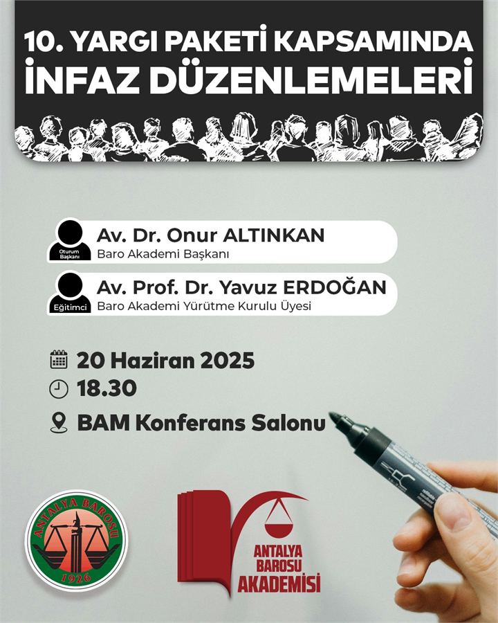 Antalya Barsou 10. Yargı Paketi (İnfaz Hukuku) afişi