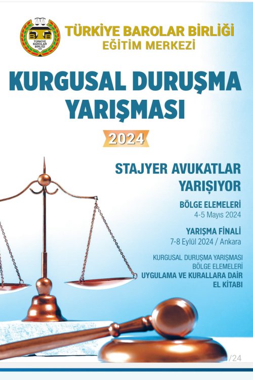 Türkiye Barolar Birliği kurgusal duruşma yarışması juriliği 2024 Kütahya